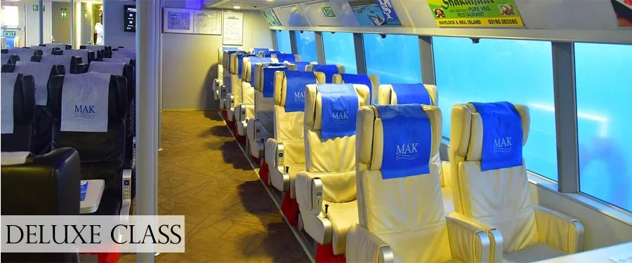 Makruzz Deluxe class seating on the upper deck