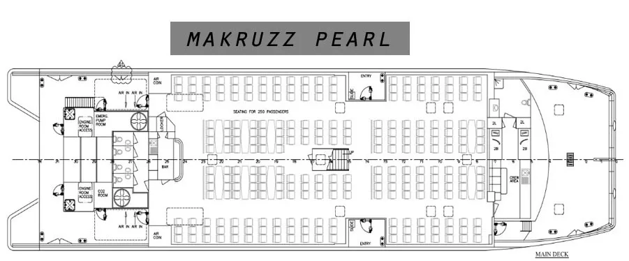 Published Makruzz Pearl Premium seat layout