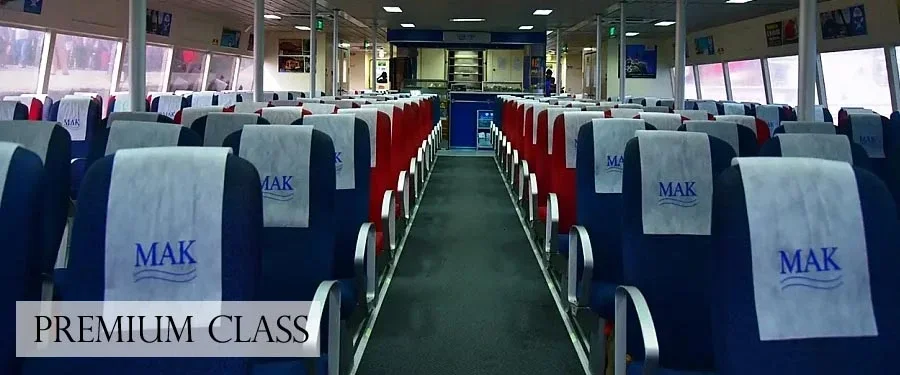 Makruzz Premium class seating on the lower deck