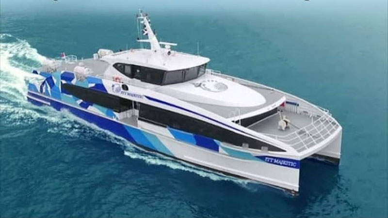 ITT Majestic high-speed passenger ferry at sea
