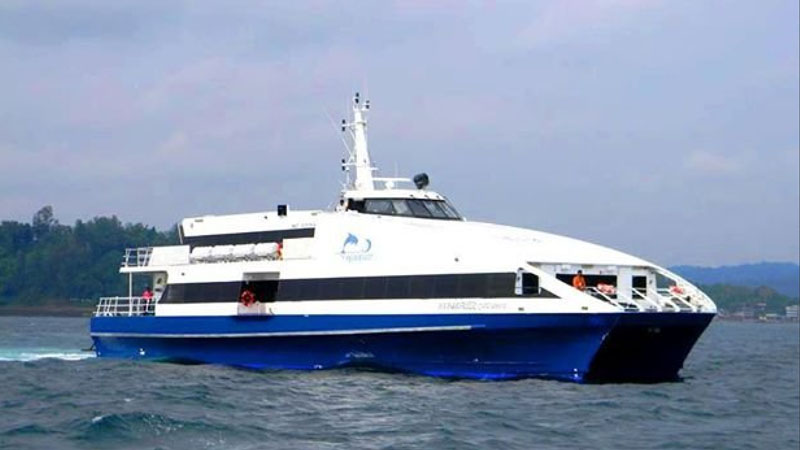 Makruzz passenger ferry in the Andaman Islands
