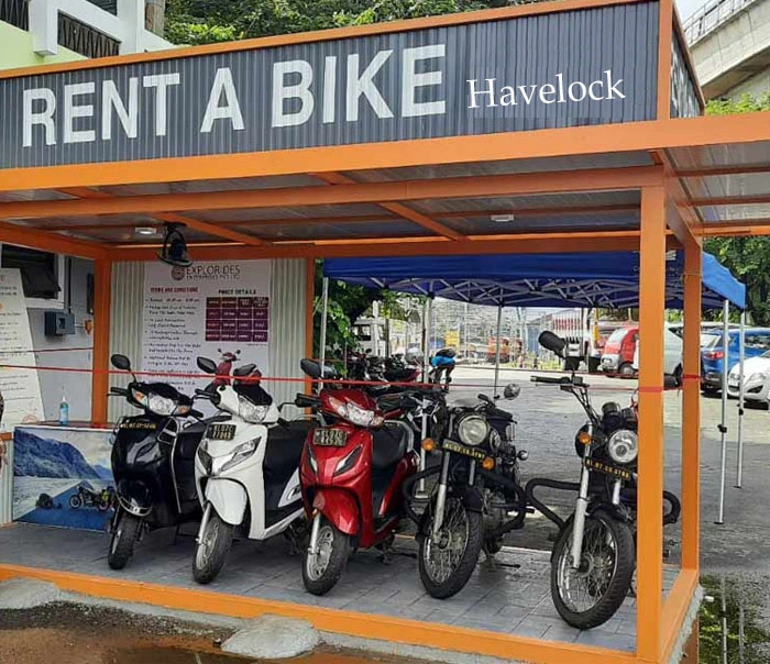 Two Wheeler bike rental Havelock