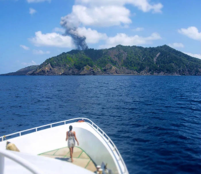 Volcano in Barren Island Andaman